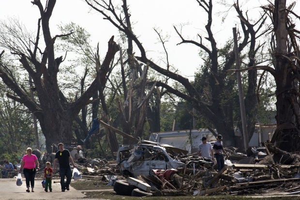 Pilger tornado damage